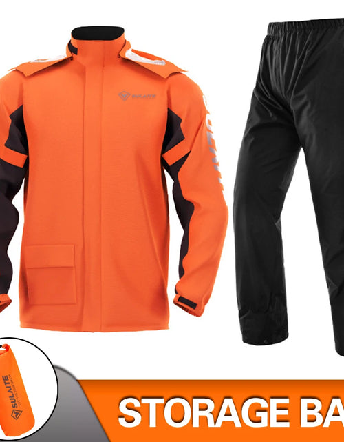 Load image into Gallery viewer, Motorcycle Raincoat Suit Rainstorm Prevention Jacket Pants Camping Hiking Fishing Raincoat Moto Raincoat Motorcyclist Rider Rain
