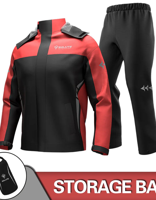 Load image into Gallery viewer, Motorcycle Raincoat Suit Rainstorm Prevention Jacket Pants Camping Hiking Fishing Raincoat Moto Raincoat Motorcyclist Rider Rain
