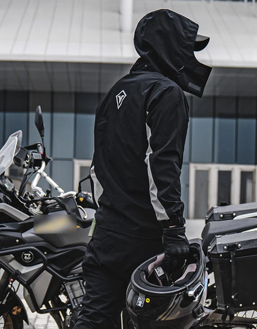 Load image into Gallery viewer, Motorcycle Raincoat Suit Rainstorm Prevention Jacket Pants Camping Hiking Fishing Raincoat Moto Raincoat Motorcyclist Rider Rain
